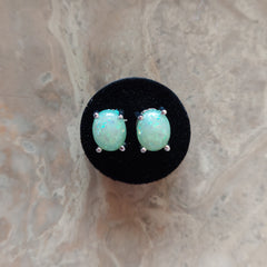 Green Opal Earrings